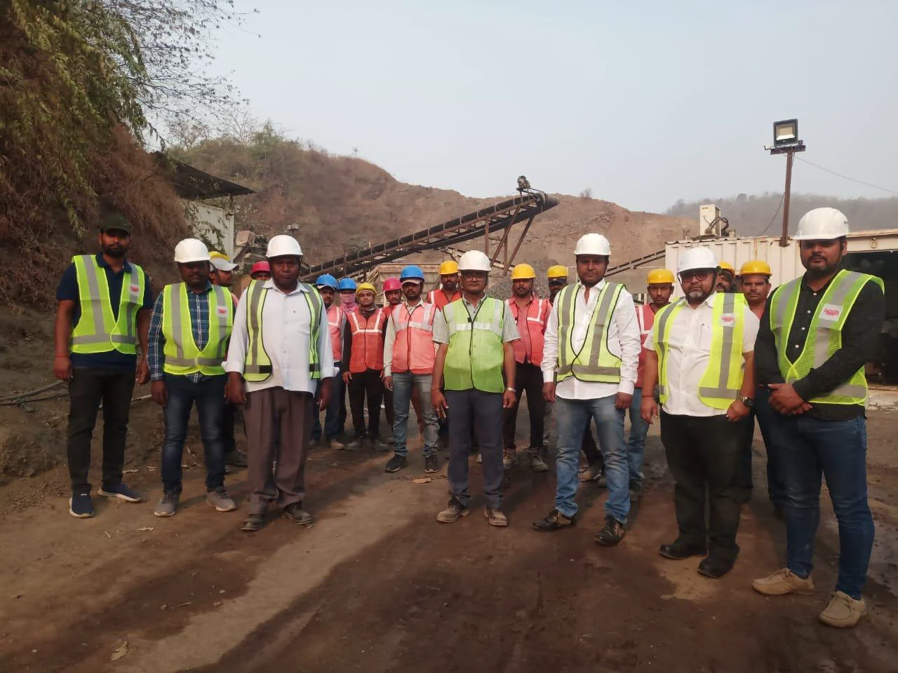 The Capitan site team at the plant